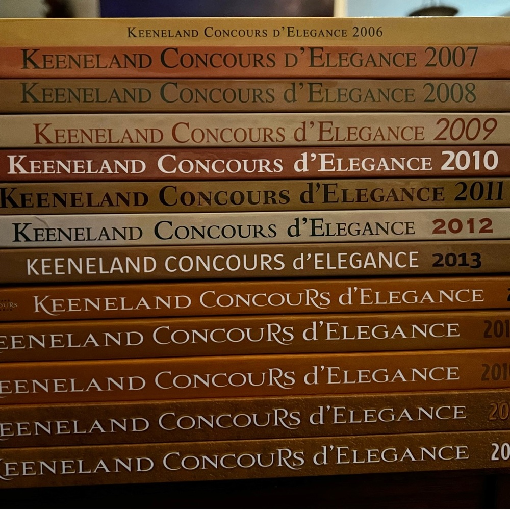 Lot of 13 Keeneland Concours d’Elegance Program Books Hardcover VGC Like New